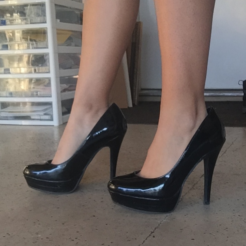 LC Black Platform Heels